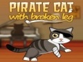 Piraat Kat met gebroken been om online te spelen