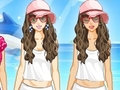 Tiener meisje dress up om online te spelen