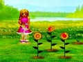 Besproeien van de bloemen om online te spelen