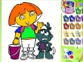 Foto's Coloring Dasha Ranger om online te spelen